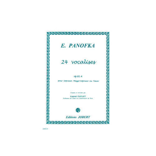 Panofka - Vocalises Vol.1 op.81A-sat - Voix Élevée et Piano