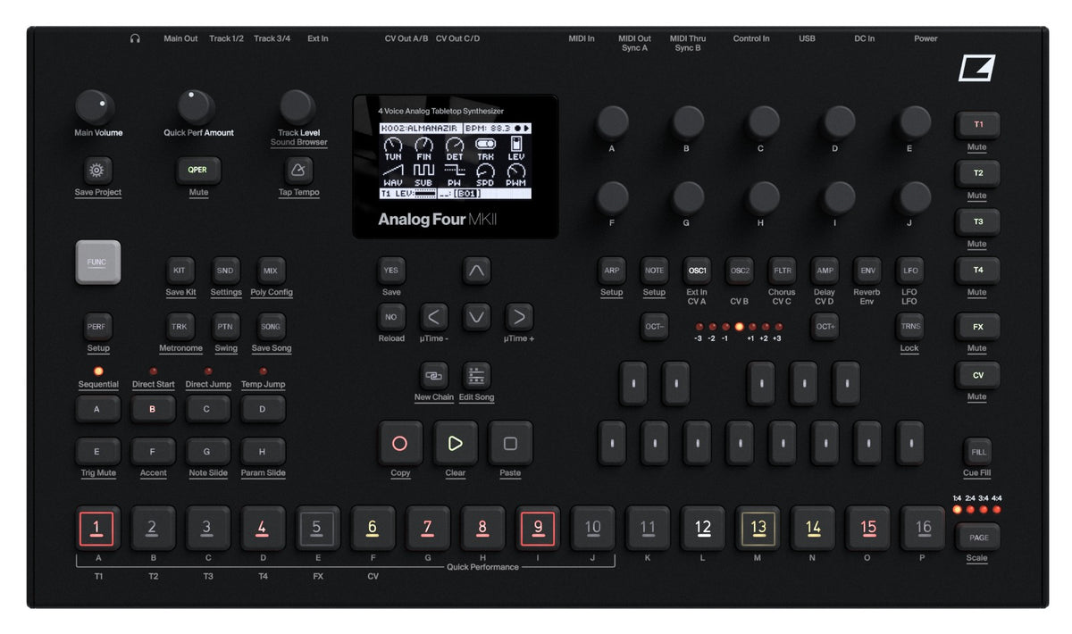 Elektron Analog Four MK2 Schwarz
