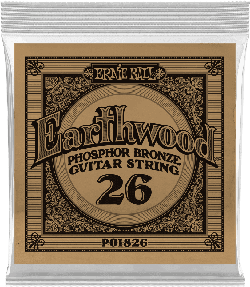 .026 EARTHWOOD PHOSPHOR BRONZE ACOUSTIC GUITAR STRINGS