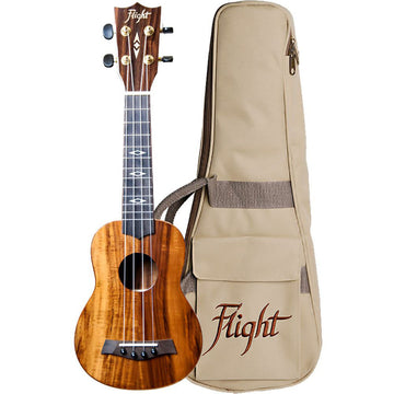Dus445 Sopran-Ukulele Akazie (mit Tasche)