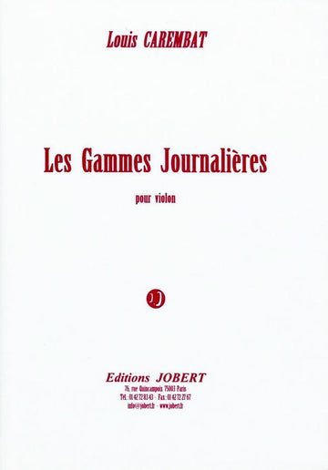 Carembat Louis - Gammes Journalieres - Violon