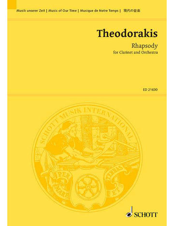 Theodorakis - Rhapsodie - Clarinette et Orchestre