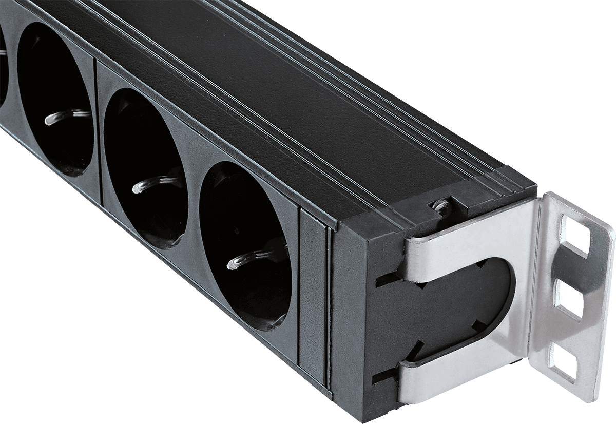 19" 230V RACK-MOUNTED POWER SOCKET 8 SOCKETS