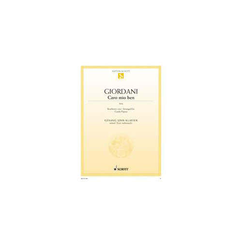 Giordani Tommaso - Caro Mio Ben - Medium Voice And Piano