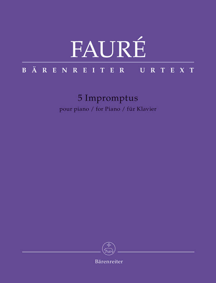 Faure Gabriel - 5 Impromptus - Piano