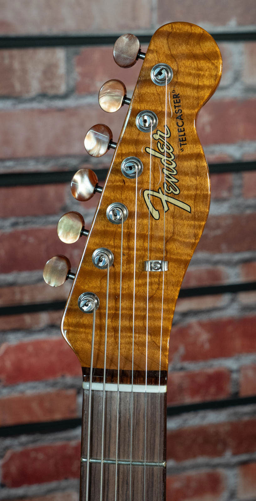 Telecaster Dual P90 Ahornmaser NOS Gealtertes Natur Artisan