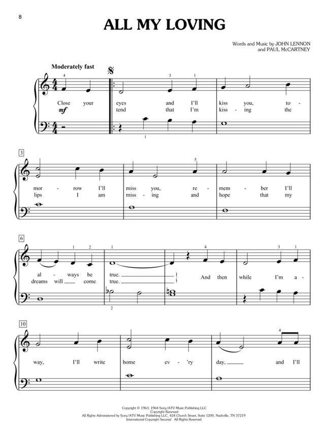The Beatles für Kinder - Klavier