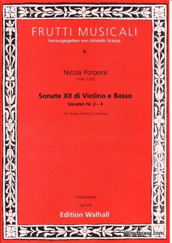 Porpora Nicola - Sonate Xii Di E Basso Sonaten Nr 2-4