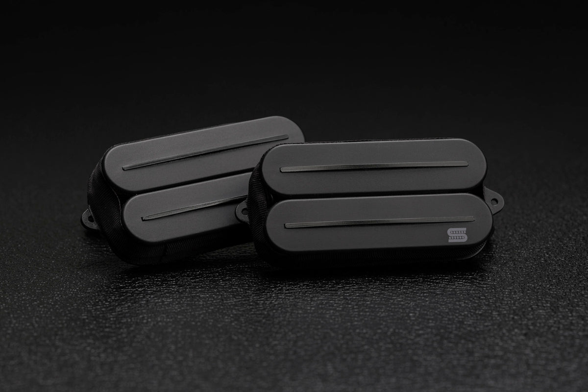 Humbucker Black Jupiter Rails, Signature Wes Hauch, Satz, Schwarz