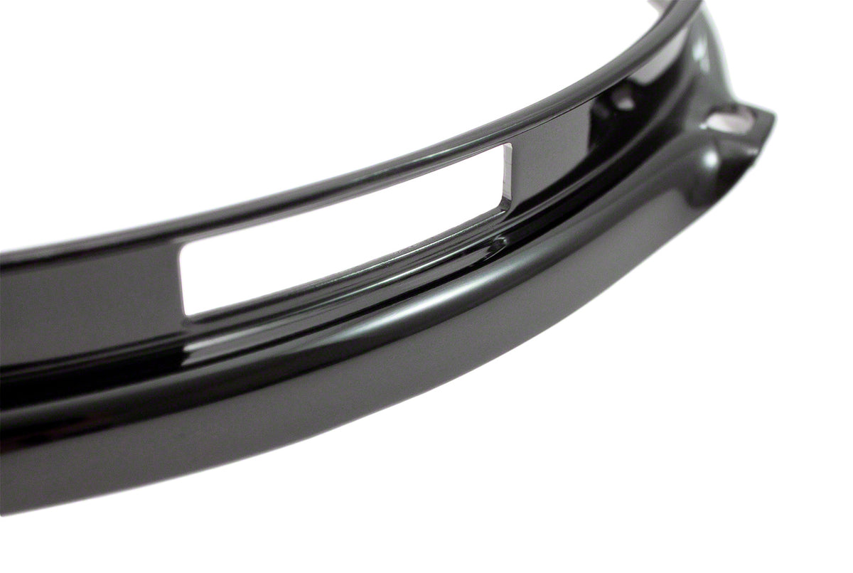 H30-14-10S-BK - 14" SPANNREIFEN SNAREUNTERSEITE 10-LOCH SCHWARZE SUPER DREIFACHE FLANSCH 3.0MM