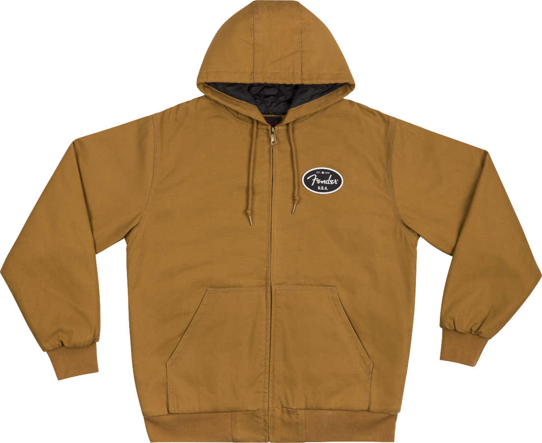 "XL" Utility-Canvasjacke Sattelbraun