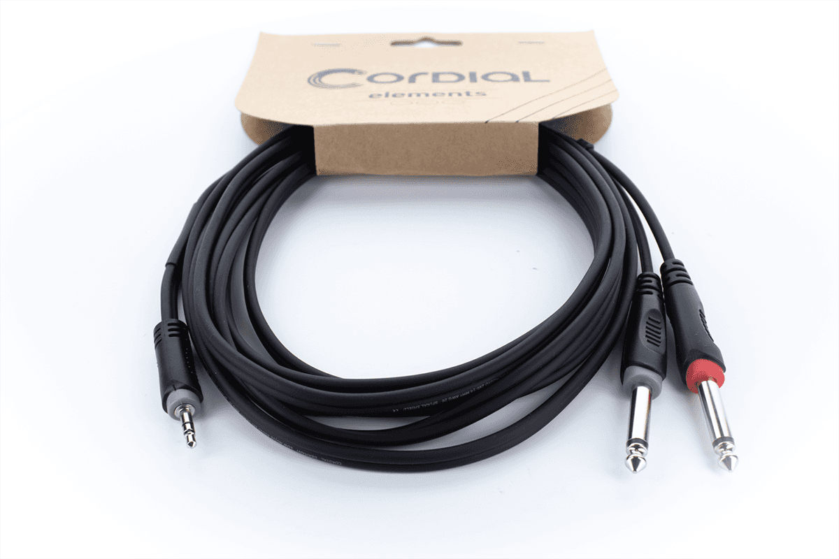 Y-Kabel Stereo-Mini-Klinke / 2 Mono-Klinken 5 M