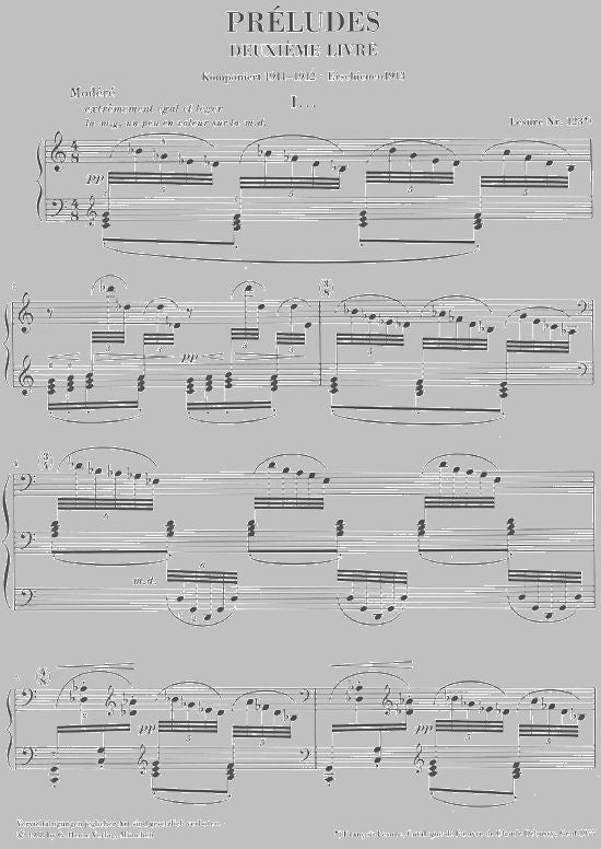 DEBUSSY C. - PRELUDES 2E LIVRE