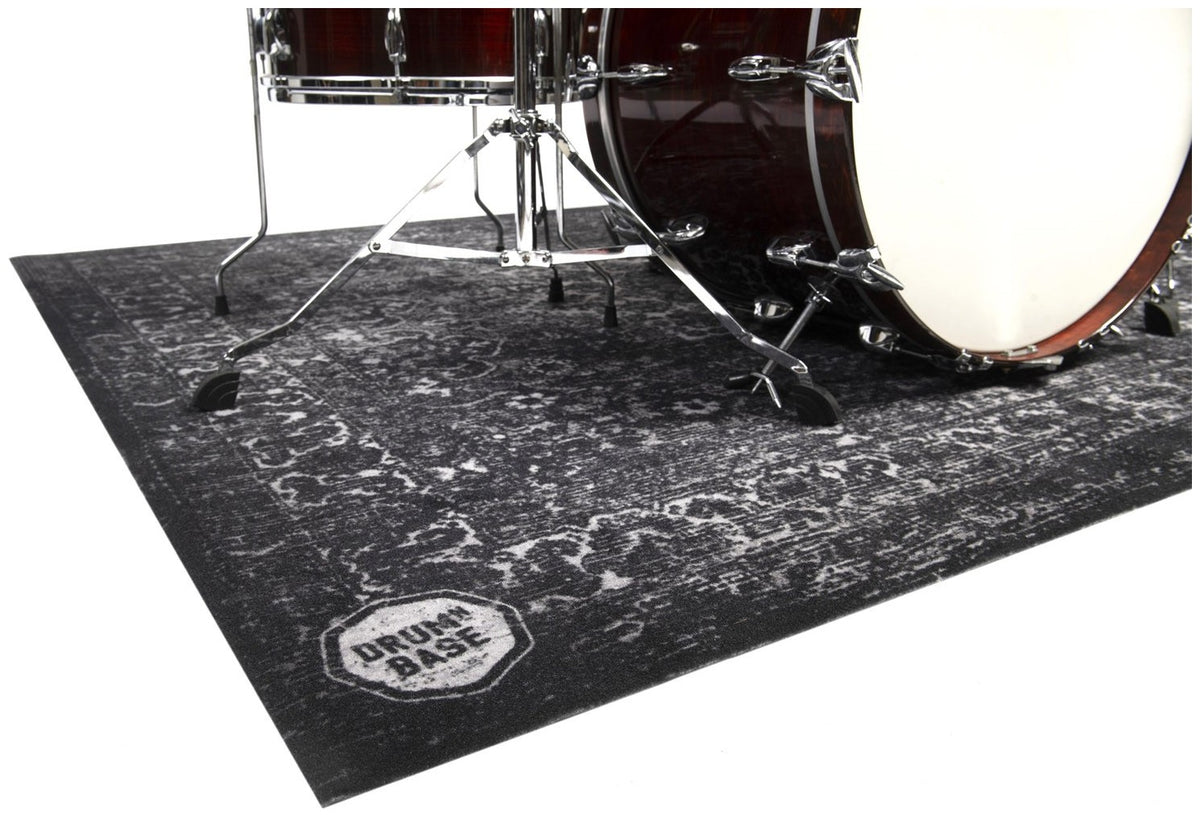 RWP185-BLK - Pro X-Heavy 7kg Road Worn Black Persian Drumteppich - 1.85 x 1.60m
