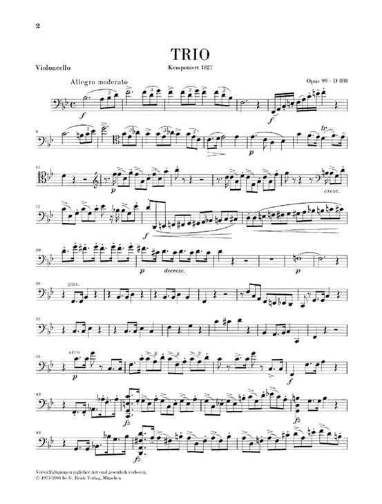 Schubert F. - Piano Trios