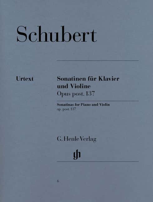 Schubert F. - Sonatinas For Piano And Violin Op. Post. 137