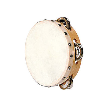 Tamburin Naturfell 15 CM + Schellen