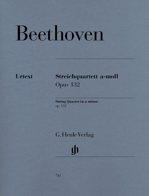 Henle Verlag Beethoven L.V. - String Quartet A Minor Op. 132
