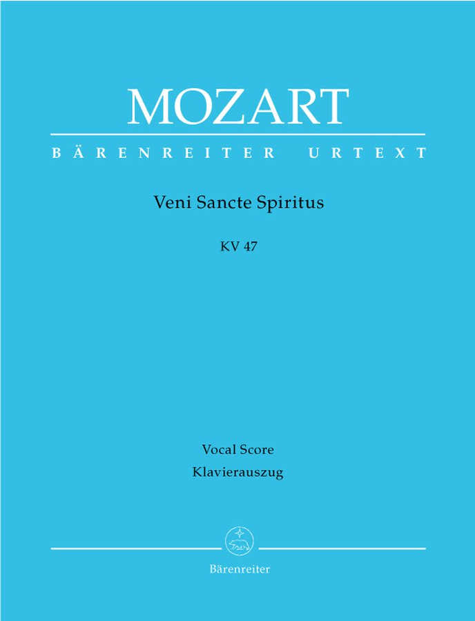 MOZART W.A. - VENI SANCTI SPIRITUS KV 47 - KLAVIERAUSZUG