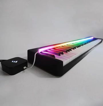 Weißes LED-Piano