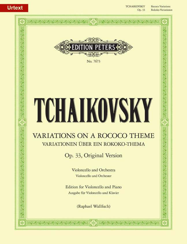TCHAIKOVSKY P.I. - VARIATIONS ON A ROCOCO THEME OP.33 - VIOLONCELLE
