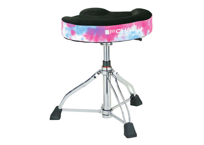 HT550TDPS Schlagzeughocker 1ST Chair Glide Rider Fluorescent Pink Sky Seat