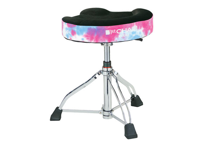 HT550TDPS Schlagzeughocker 1ST Chair Glide Rider Fluorescent Pink Sky Seat