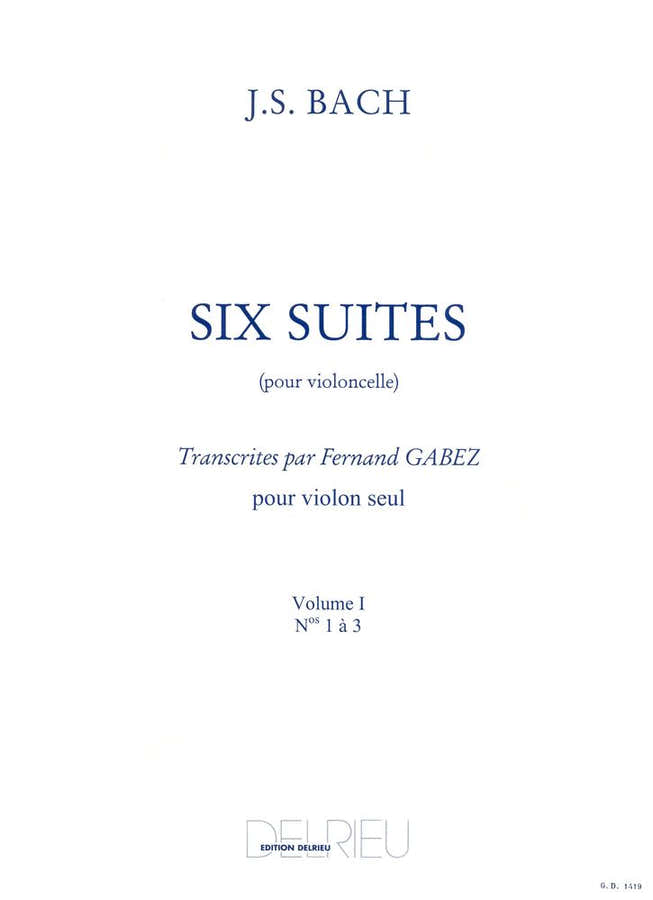 BACH J.S. - SUITES (6) VOL.1 - VIOLONCELLE