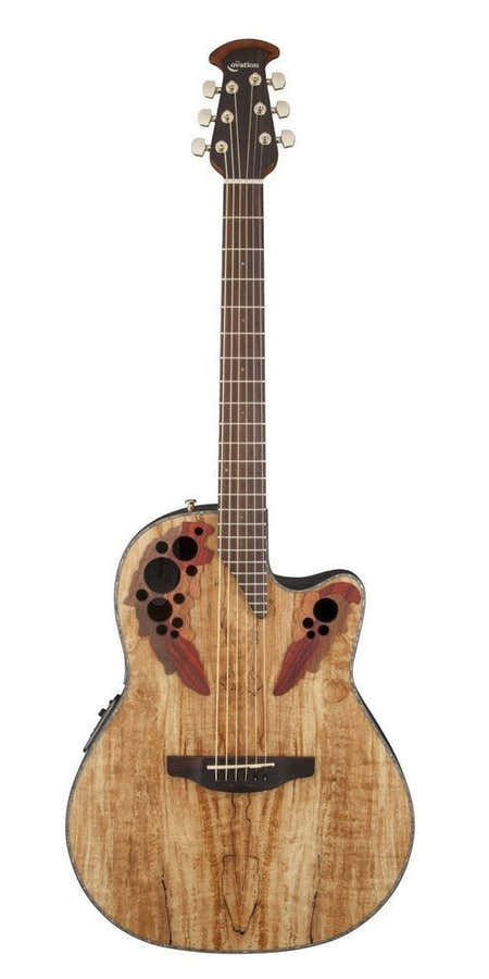 E-Akustikgitarre Celebrity Elite Plus Mid Cutaway Natural Spalted Maple