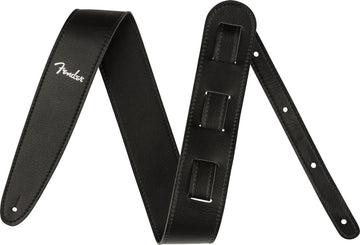 VEGAN LEATHER STRAP BLACK 2.5"