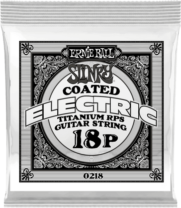 .018 SLINKY COATED TITANIUM REINFORCED PLAIN ELECTRIC GUITAR STRINGS