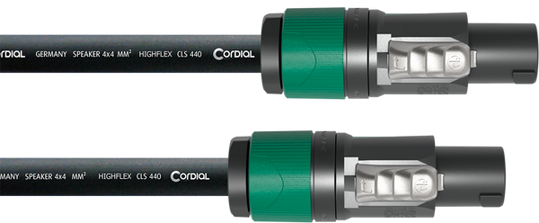Cordial Lautsprecherkabel Speakon 4-polig 4x 4 mm - 10m