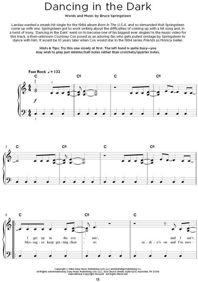 Really Easy Piano : Bruce Springsteen