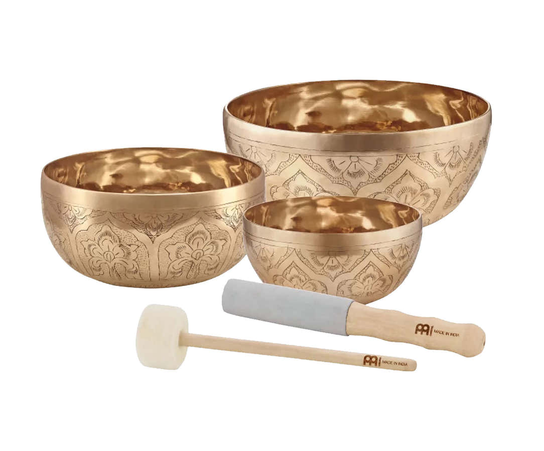MEINL SONIC ENERGY SPECIAL ENGRAVED SERIES SINGING BOWL SET 600-800-1000