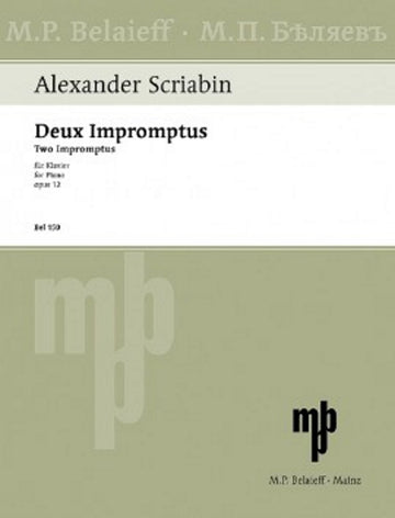 SKRJABIN A. - DEUX IMPROMPTUS OP.12 - PIANO