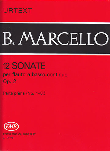 Marcello Sonate (12) Pour Flûte A Bec Op. 2 Vol. 1
