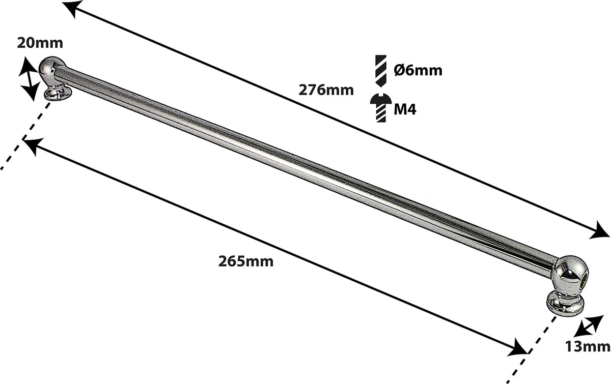 TL1D265 - SPANNBCKCHEN TUBELUG - 265MM - DOPPELTE SPANNSCHRAUBEN (X1)