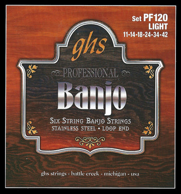 Banjo Edelstahl Leicht 6C 11-14-18-24-34-42