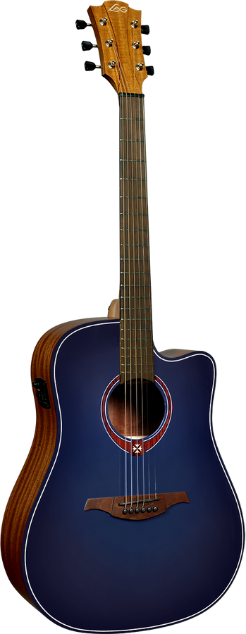 Tramontane T-Blue-DCE Dreadnought Ctw Blau Burst