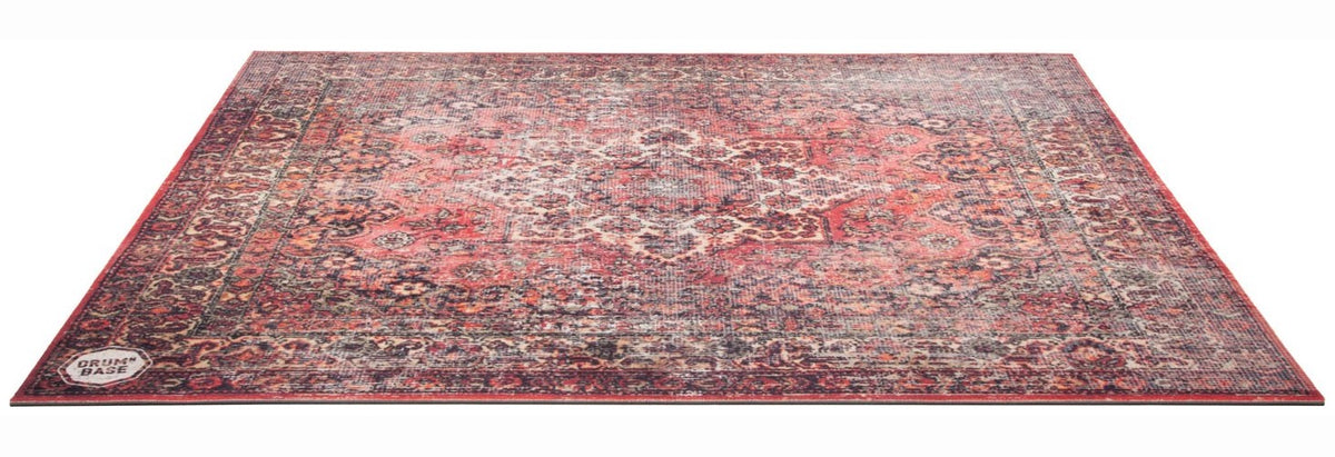 Freie Aufhà¤ngung & 27dB Trittschallreduzierung - Drumteppich 1.50 x 1.30m - Persian Worn Red