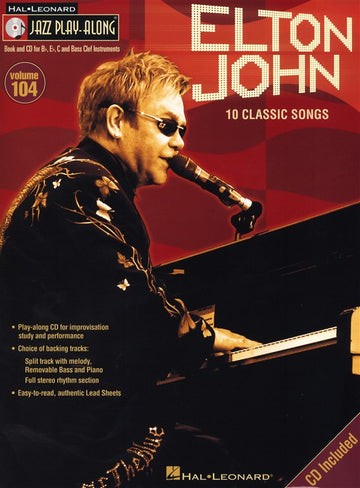 Jazz Play Along Volume 104 - Elton John + CD - Bass Clef Instruments