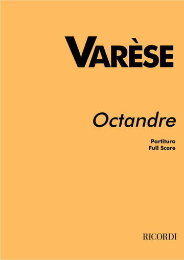 VARESE EDGAR - OCTANDRE - FULL SCORE