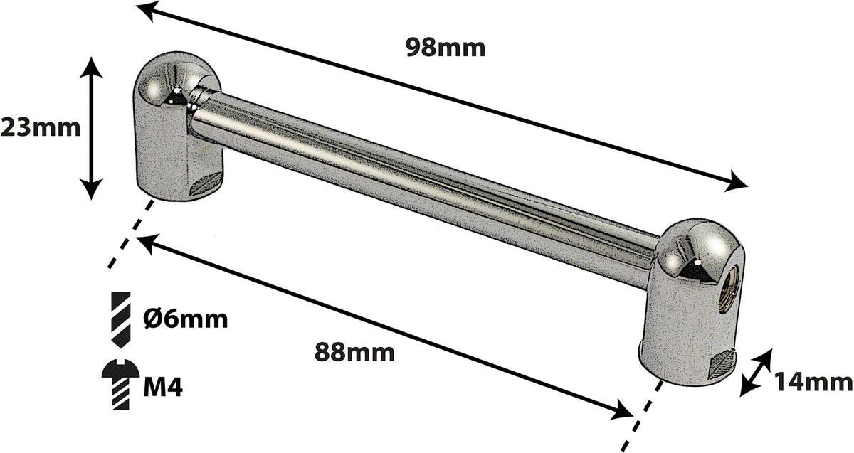 TL2D88 -SPANNBCKCHEN TUBELUG - 88MM - DOPPELTE SPANNSCHRAUBEN (X1)