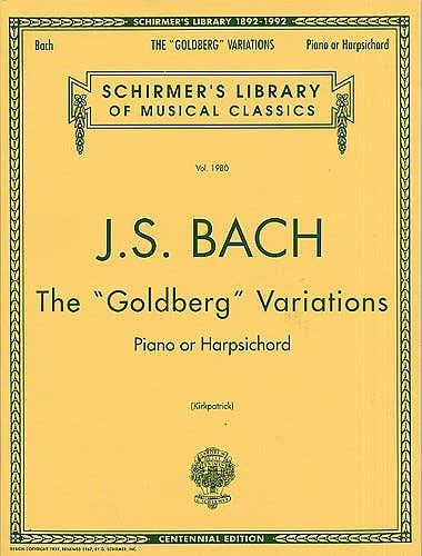 J.S. Bach The Goldberg Variations - Harpsichord