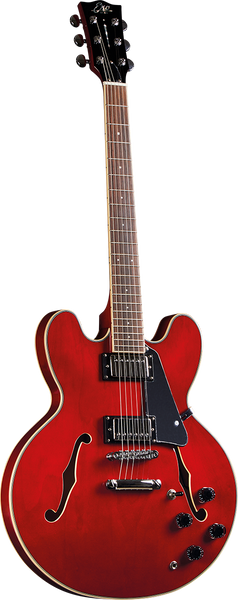 Type Hollowbody double cut Cherry Red