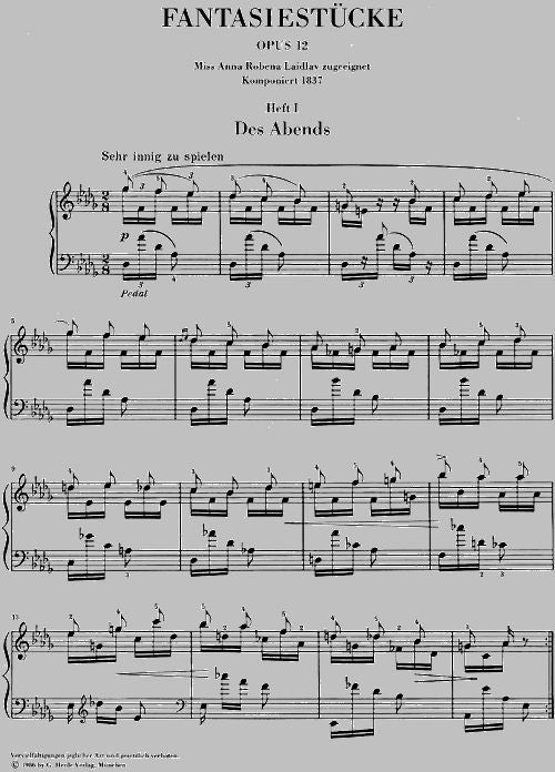 Schumann R. - Fantasy Pieces Op. 12 (with Appendix: Woo 28)