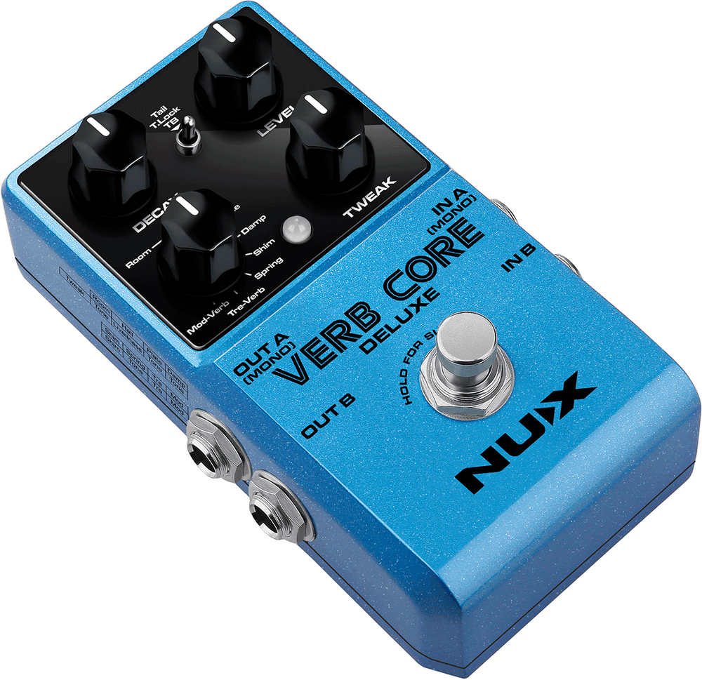 Nux 8 VERSCHIEDENE REVERB-SOUNDS IN EINEM KOMPAKTEN UND ROBUSTEN GEHÄUSE