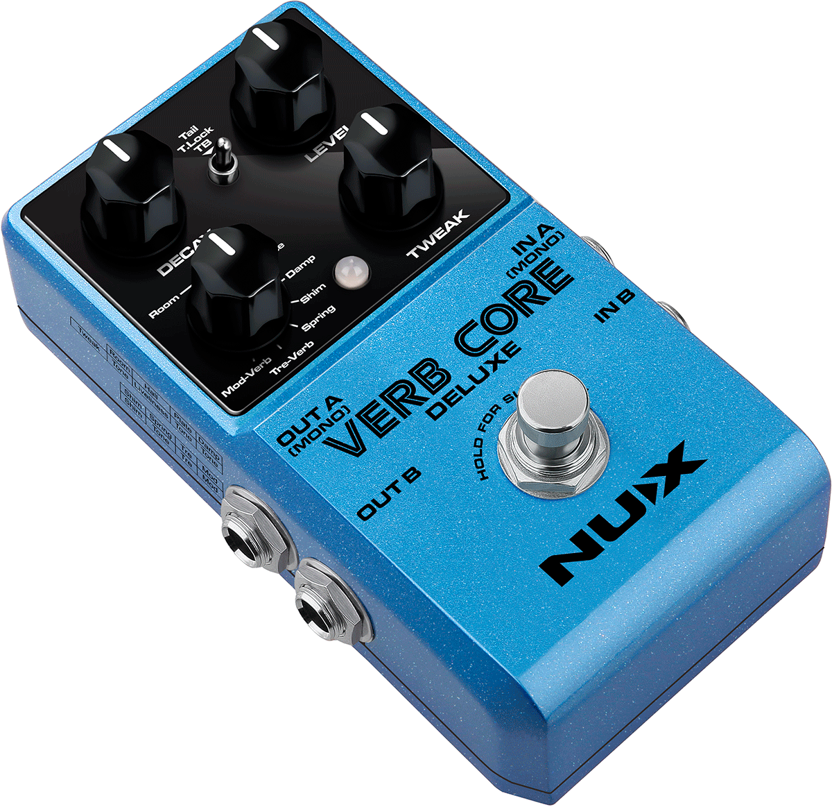 Nux 8 VERSCHIEDENE REVERB-SOUNDS IN EINEM KOMPAKTEN UND ROBUSTEN GEHÄUSE