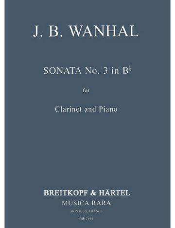 Vanhal - Sonata No. 3 In BB - Clarinette et Piano