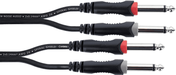Audiokabel Doppel-Mono-Klinken 3 M